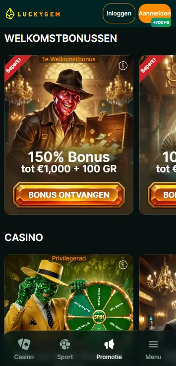 LuckyGem Casino – Welkomstbonussen Overzicht LuckyGem Casino welkomstbonussen